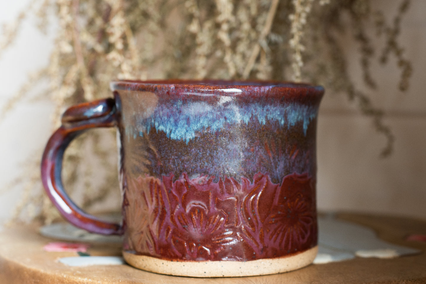 Wildflower Mug in Merlot