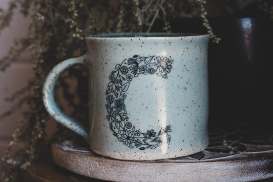 Monogram Mug "C" in Glacier