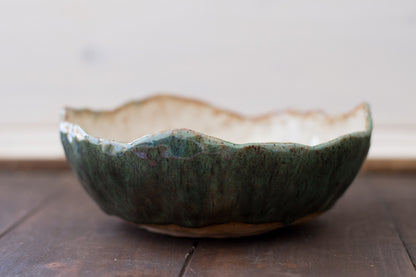 Pinch Pot Serving Bowls in Monstera