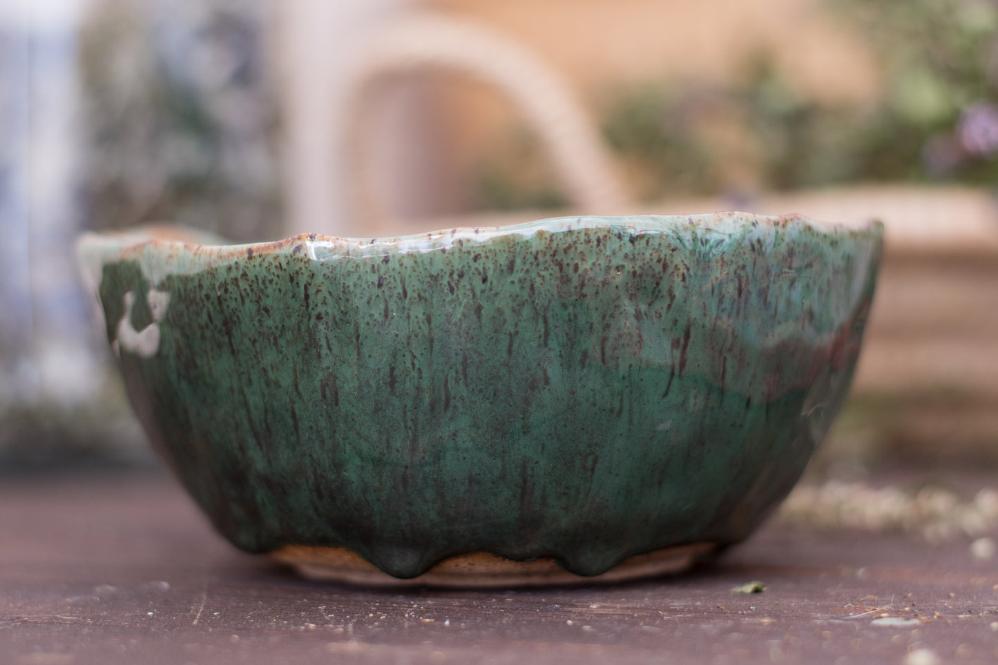 Pinch Pot Serving Bowls in Monstera